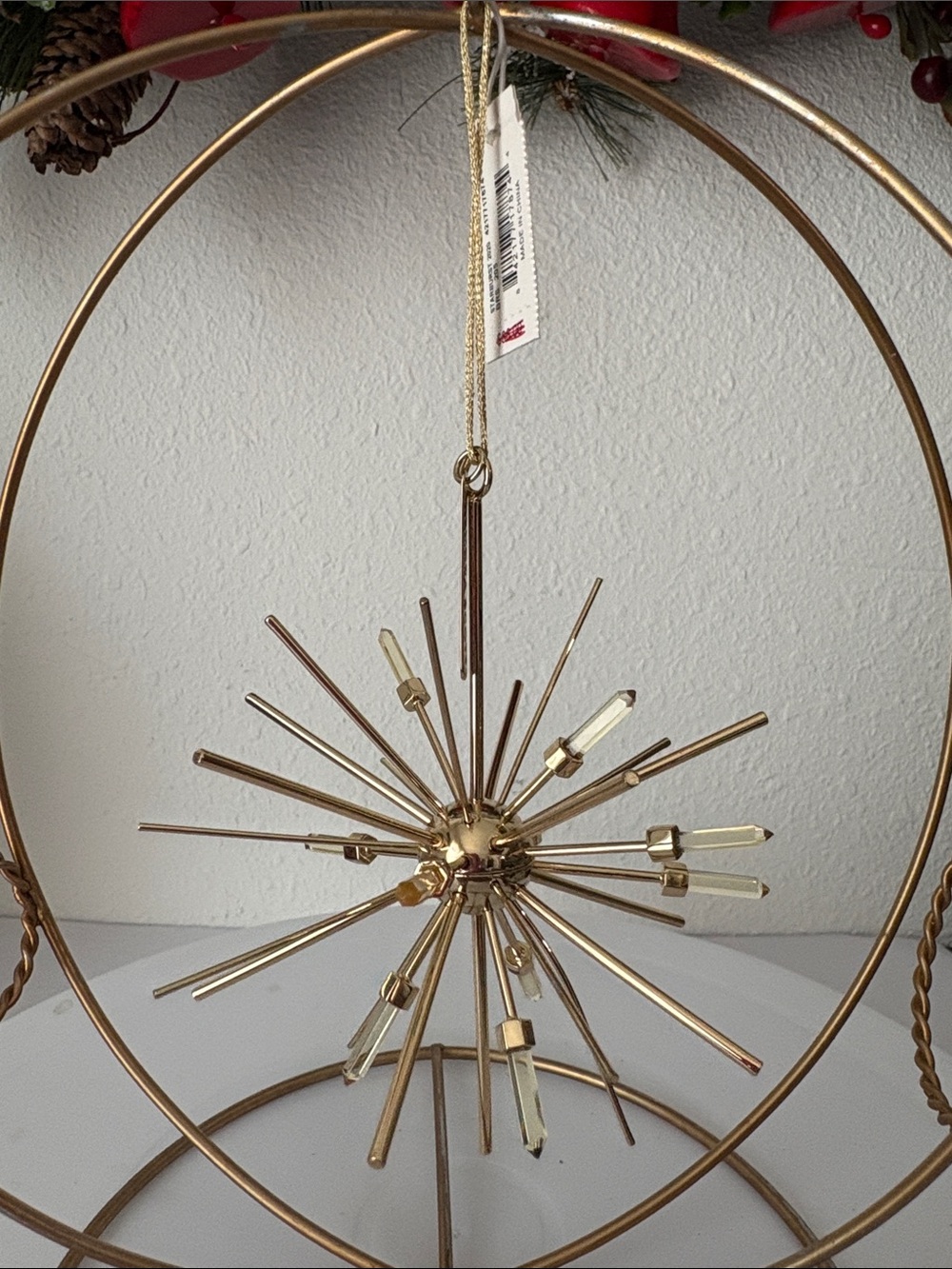 Kendra Scott Gold Starburst Ornament with Branded Tag
